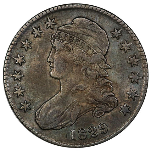 1829 Capped Bust Half Dollar - Overton 105a (R1) - Very Fine