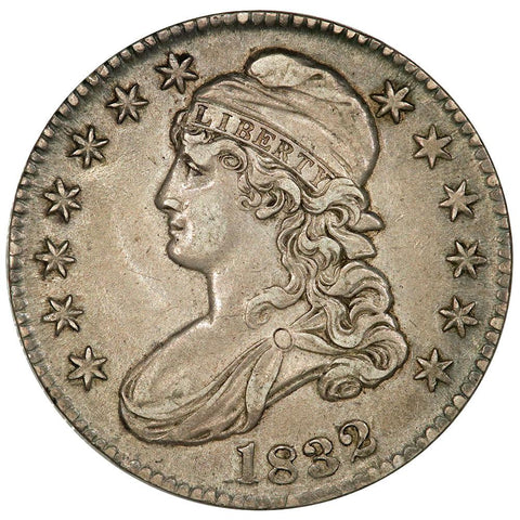 1832 Dash 1 Capped Bust Half Dollar - Overton 112 [R2] - Extremely Fine