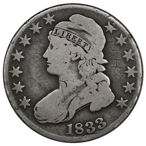 1833 Capped Bust Half Dollar - Very Good Details