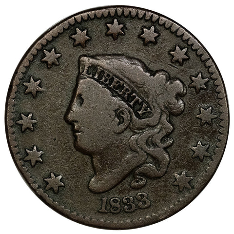 1851 Braided Hair Large Cent Beautiful Coin