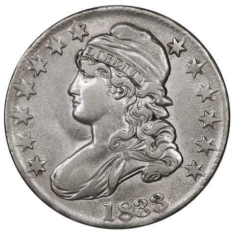 1833 Capped Bust Half Dollar - Overton 106 (R2) - Extremely Fine