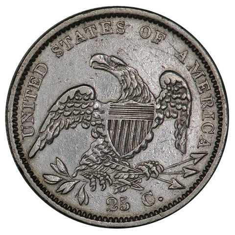 1834 Capped Bust Quarter B-4 (R1) - Very Fine Detail