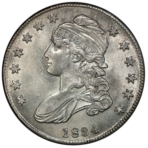 1834 SD/SL Capped Bust Half Dollar - O-115 [R2] - About Uncirculated