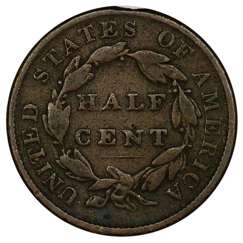 1835 Classic Head Half Cent - Very Good