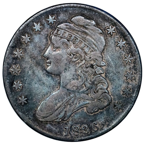 1836 LE Capped Bust Half Dollar - O.114 [R2] - Very Fine