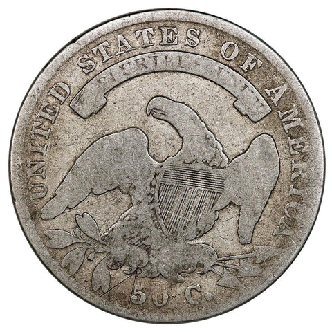 1836 Lettered Edge Capped Bust Half Dollar - About Good