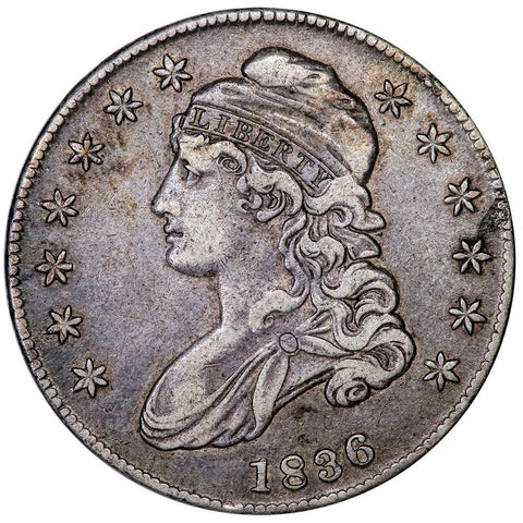 1836 LE Capped Bust Half Dollar - Overton 122 [R2] - Very Fine+