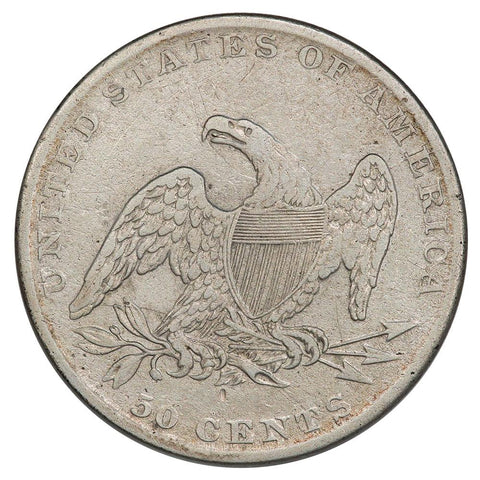 1837 Reeded Edge Capped Bust Half Dollar - Very Fine