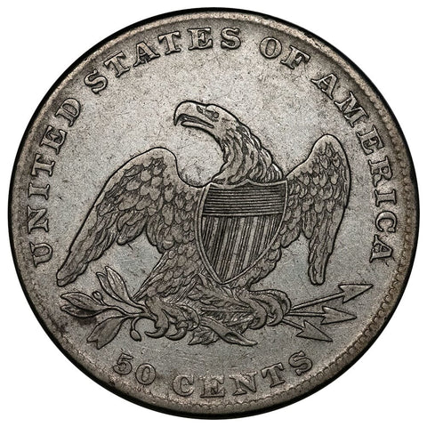 1837 Reeded Edge Capped Bust Half Dollar - Very Fine+