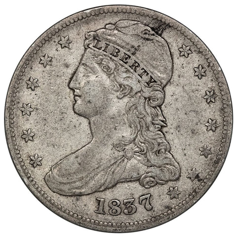 1837 Reeded Edge Capped Bust Half Dollar - Very Fine
