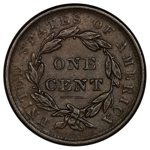 1838 Coronet Head Large Cent - Very Fine
