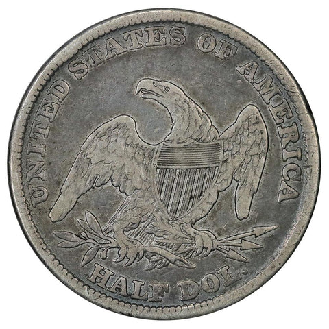 1838 Reeded Edge Capped Bust Half Dollar - Fine (chippy rim)