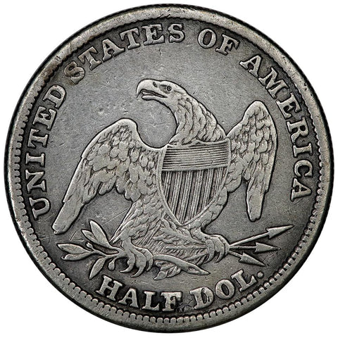 1838 Reeded Edge Capped Bust Half Dollar - Very Fine