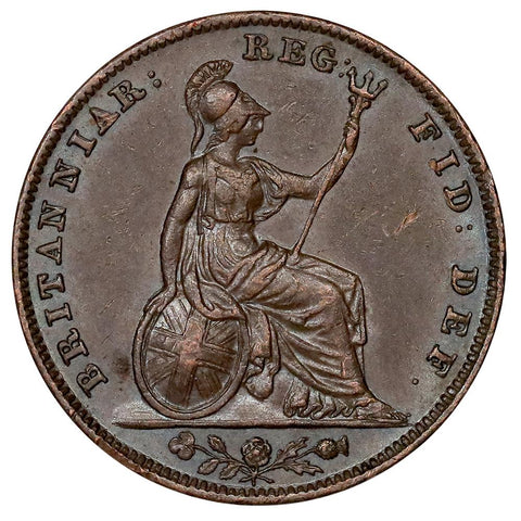 1839 Great Britain Farthing KM. 725 - Extremely Fine