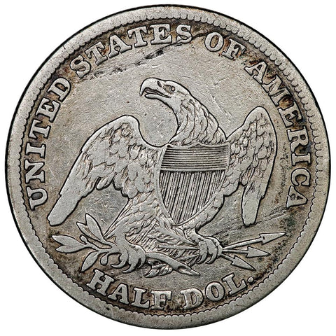 1839 Reeded Edge Capped Bust Half Dollar - Fine Details