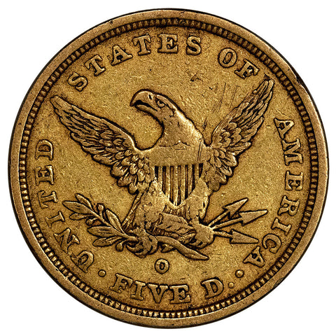1840-O $5 Liberty Head Gold - Very Fine - New Orleans Gold