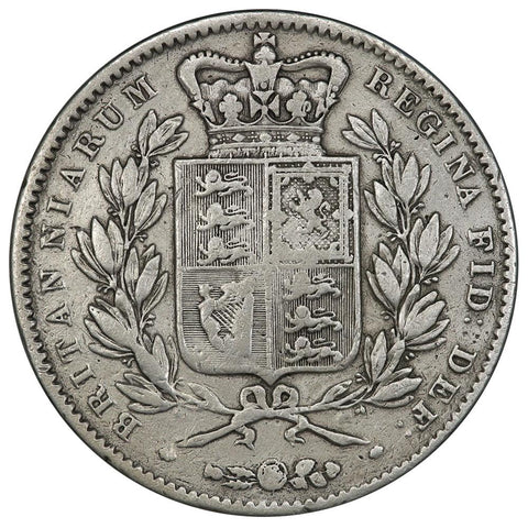 1847 Great Britain Silver Crown KM.741 - Very Good+