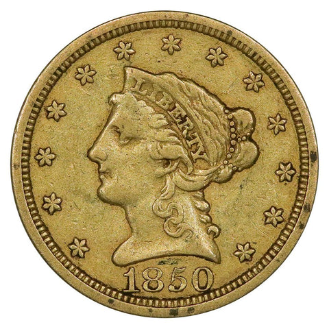 1850 $2.5 Liberty Gold Coin - Fine