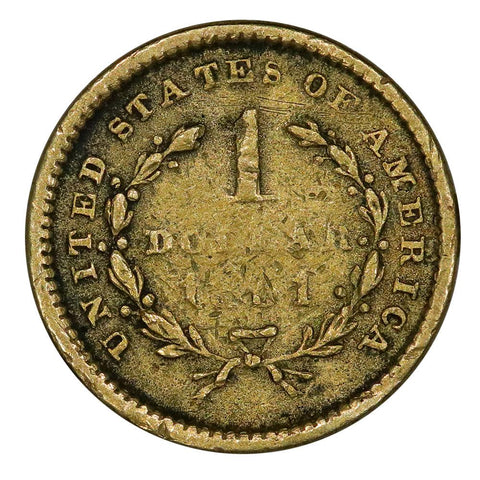 1851 Type-1 Gold Dollar - VG/Fine (a little rough)