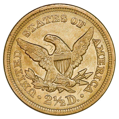 1851 $2.5 Liberty Gold Coin - About Uncirculated