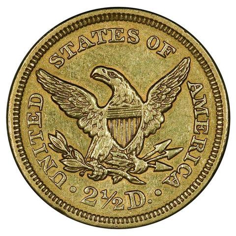 1851 $2.5 Liberty Gold Coin - About Uncirculated