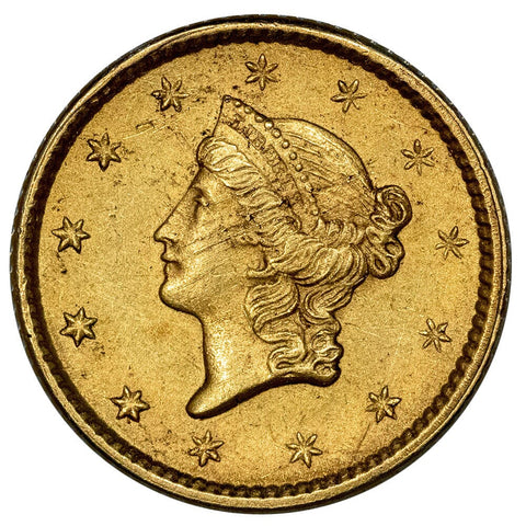1851 Type-1 Gold Dollar - AU Details (obv. striations)