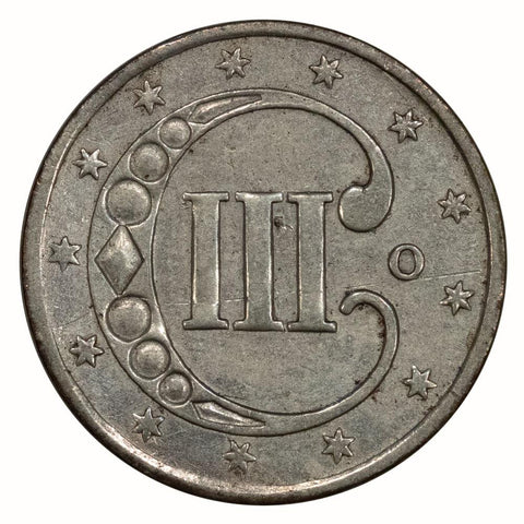 1851-O Three Cent Silver (Trime) - Fine