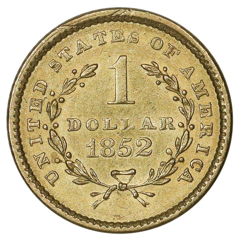 1851 Type-1 Gold Dollar - About Uncirculated Detail