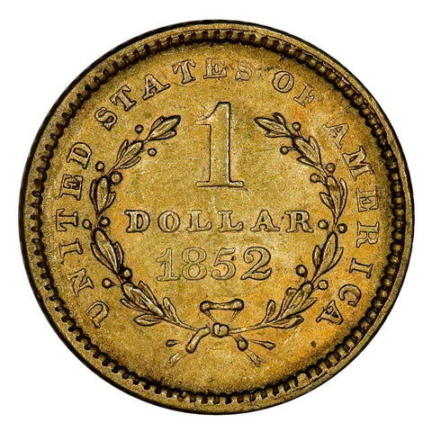 1852 Type-1 Gold Dollar - Extremely Fine