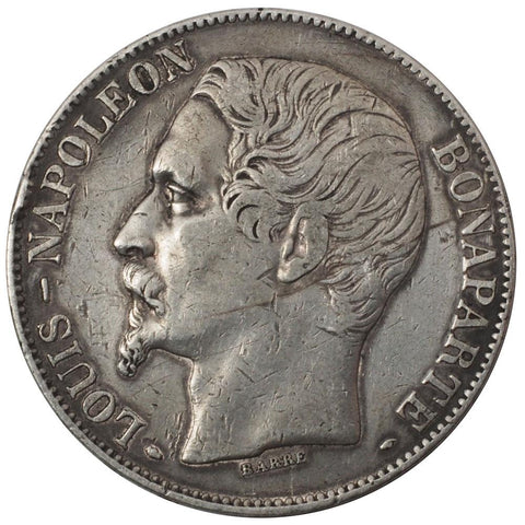1852-A France 5 Francs KM. 773.1 - VF