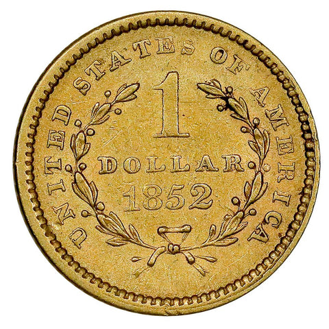 1852 Type-1 Gold Dollar - About Uncirculated