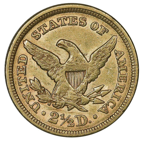 1853 $2.5 Liberty Gold Coin - Very Fine