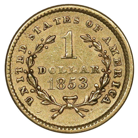 1853 Type-1 Gold Dollar - About Uncirculated