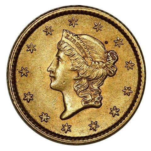 1853 Type-1 Gold Dollar - PQ Brilliant Uncirculated