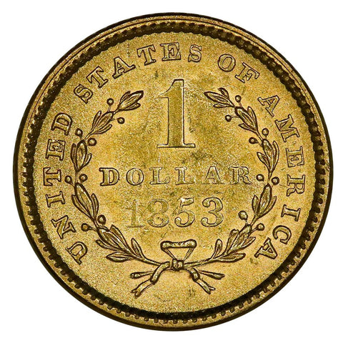 1853 Type-1 Gold Dollar - About Uncirculated