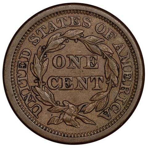 1853 Braided Hair Half Cent - Extremely Fine+