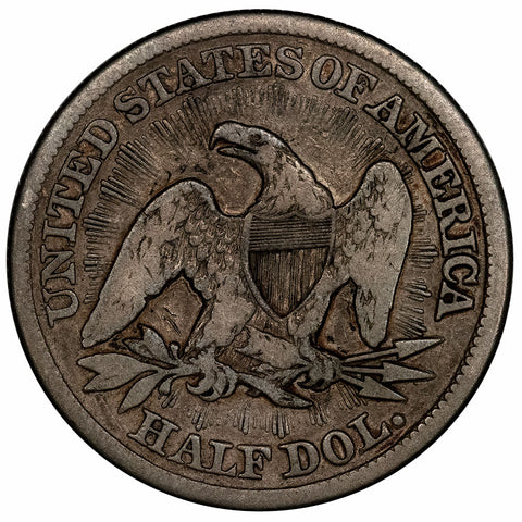 1853 Arrows & Rays Seated Liberty Half Dollar - Fine