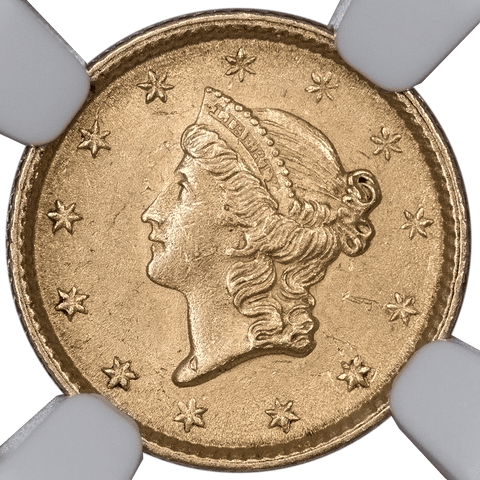 1853 Type-1 Gold Dollar - NGC MS 62 - PQ Brilliant Uncirculated