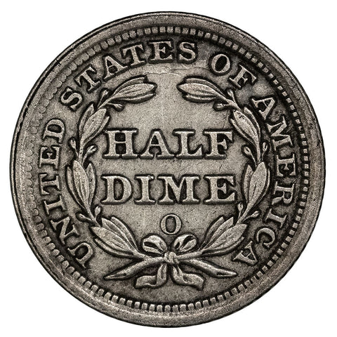 1854-O Arrows Seated Half Dime - Extremely Fine