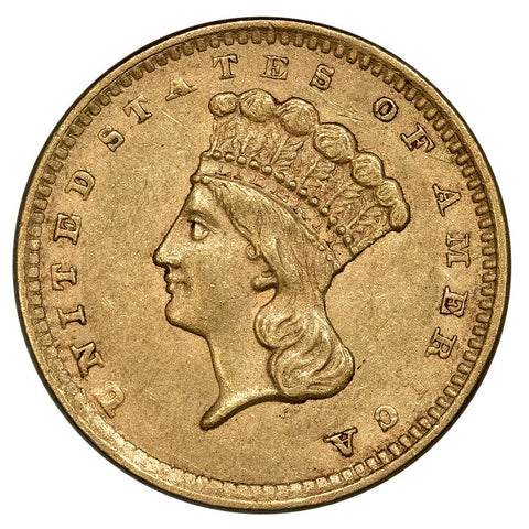 1856 Type-3 Gold Dollar - About Uncirculated
