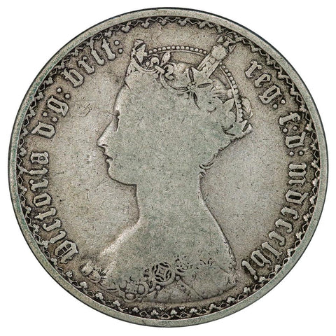 1856 Great Britain Silver Florin KM.746.1 - Very Good