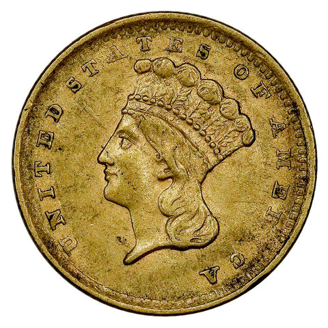 1856 Type-3 Gold Dollar - Extremely Fine