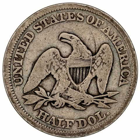 1857 Seated Liberty Half Dollar - Very Good+