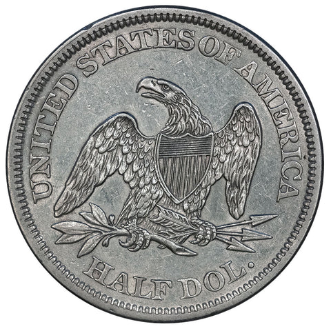 1858 Seated Liberty Half Dollar - About Uncirculated