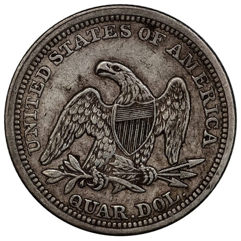 1858 Seated Liberty Quarter - Very Fine