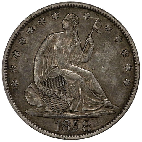 1858-O Seated Liberty Half Dollar - NGC AU 53 - About Uncirculated