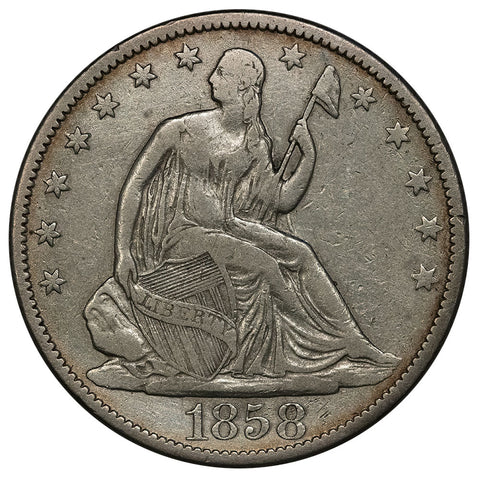 1858-O Seated Liberty Half Dollar - Very Fine