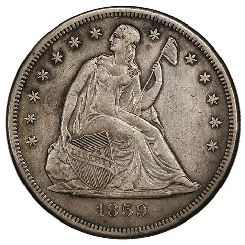 1859-O Seated Liberty Dollar - Extremely Fine