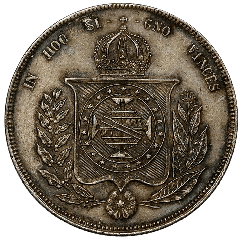 1860/50 Brazil 1000 Reis KM.465 - Nominal AU