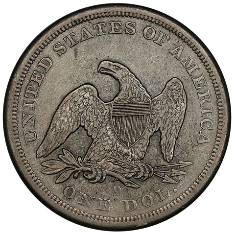 1860-O Seated Liberty Dollar - Very Fine+